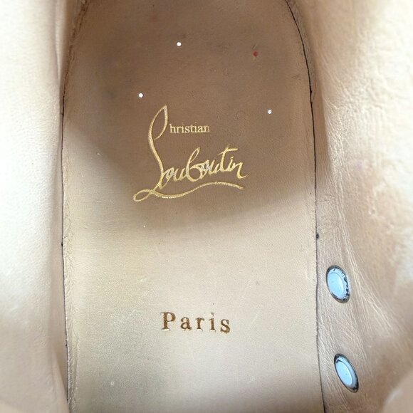 Christian Louboutin Rantus Orlato Glitter High Top Sneakers Size 38 US 8 Women's - Picture 15 of 16